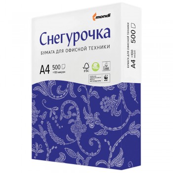 Бумага Снегурочка пл. 80 г/м2 ф.а4 500л 